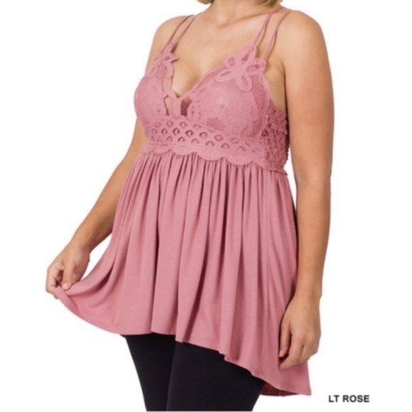 ❤️Plus Size Rose Colored Camisole - Picture 2 of 2